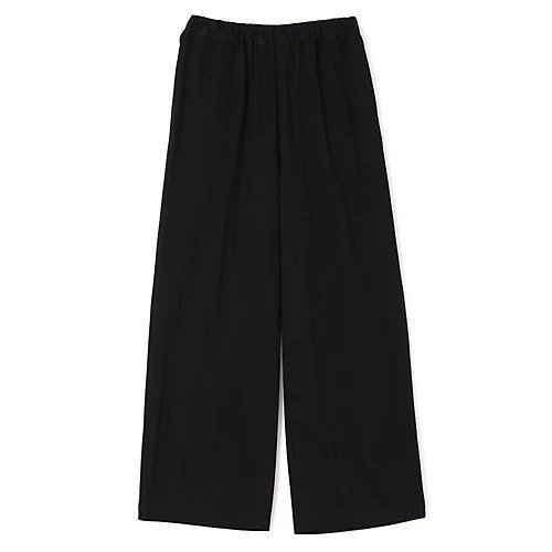 【プレインピープル/PLAIN PEOPLE】のJSリップルストレートパンツ インテリア・キッズ・メンズ・レディースファッション・服の通販 founy(ファニー) 　ファッション　Fashion　レディースファッション　WOMEN　パンツ　Pants　ストライプ　Stripe　ストレート　Straight　リラックス　Relax　洗える　Washable　ブラック|ID: prp329100004517441 ipo3291000000031929046