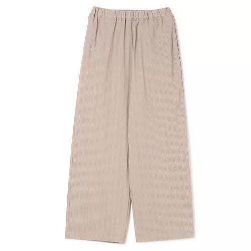 【プレインピープル/PLAIN PEOPLE】のJSリップルストレートパンツ インテリア・キッズ・メンズ・レディースファッション・服の通販 founy(ファニー) 　ファッション　Fashion　レディースファッション　WOMEN　パンツ　Pants　ストライプ　Stripe　ストレート　Straight　リラックス　Relax　洗える　Washable　ベージュ|ID: prp329100004517441 ipo3291000000031929048
