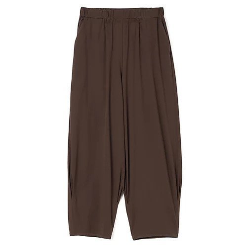 【プレインピープル/PLAIN PEOPLE】のハイツイストフライス裾タックパンツ インテリア・キッズ・メンズ・レディースファッション・服の通販 founy(ファニー) 　ファッション　Fashion　レディースファッション　WOMEN　パンツ　Pants　ジャージ　Jersey　洗える　Washable　ブラウン|ID: prp329100004517443 ipo3291000000031929062