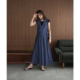 【スタイルデリ/STYLE DELI】の【セット対応】サマーデニムフレアスカート 人気、トレンドファッション・服の通販 founy(ファニー) ファッション Fashion レディースファッション WOMEN スカート Skirt Aライン/フレアスカート Flared A-Line Skirts 春 Spring カシュクール Cachecoeur サマー Summer スリット Slit セットアップ Set Up デニム Denim ドレープ Drape フレア Flare ベスト Vest ポケット Pocket ループ Loop ロング Long S/S・春夏 Ss・Spring/Summer 夏 Summer ビジネス 仕事 通勤 Business |ID:prp329100004518624