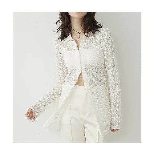 【ウィムガゼット/Whim Gazette】の【THE PAUSE】ストレッチレースシャツ インテリア・キッズ・メンズ・レディースファッション・服の通販 founy(ファニー) https://founy.com/ ファッション Fashion レディースファッション WOMEN トップス・カットソー Tops/Tshirt シャツ/ブラウス Shirts/Blouses インナー Inner ヴィンテージ Vintage グラデーション Gradation ストレッチ Stretch 透かし Watermark ボトム Bottom レース Race ワーク Work おすすめ Recommend 2025年 2025 2025春夏・S/S Ss,Spring/Summer,2025 |ID: prp329100004521055 ipo3291000000031974102