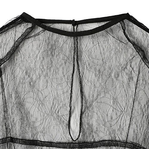 【アモーメント/AMOMENTO】のSHEER LACE MOCK NECK TOP 人気、トレンドファッション・服の通販 founy(ファニー) 　ファッション　Fashion　レディースファッション　Fashion for Women　ワンピース　Dresses　2025年　2025　2025春夏・S/S　Spring/Summer 2025 SS25　シアー　Sheer, See-Through　フォルム　Silhouette, Form　フラワー　Flower, Floral　レース　Lace, Lace Fabric　楽ちん　Easy Fit, Comfortable　other-3|ID: prp329100004521058 ipo3291000000031974125