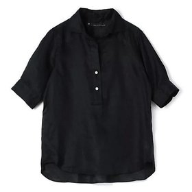 【マルティニーク/martinique】 《定番》五分袖パールスキッパー人気、トレンドファッション・服の通販 founy(ファニー) ファッション Fashion レディースファッション WOMEN トップス・カットソー Tops/Tshirt おすすめ Recommend スキッパー Skipper パール Pearl リネン Linen 夏 Summer 定番 Standard 洗える Washable |ID:prp329100004521063