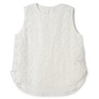 【プレインピープル/PLAIN PEOPLE】のレーザーカット刺繍ノースリーブプルオーバー ホワイト|ID: prp329100004521069 ipo3291000000031974189