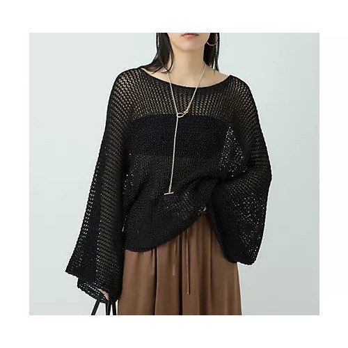 【カオス/Chaos】のボランリリーニットプルオーバー インテリア・キッズ・メンズ・レディースファッション・服の通販 founy(ファニー) 　ファッション　Fashion　レディースファッション　WOMEN　トップス・カットソー　Tops/Tshirt　ニット　Knit Tops　プルオーバー　Pullover　2025年　2025　2025春夏・S/S　Ss,Spring/Summer,2025　サマー　Summer　切替　Switching　夏　Summer　ブラック|ID: prp329100004521075 ipo3291000000031974270