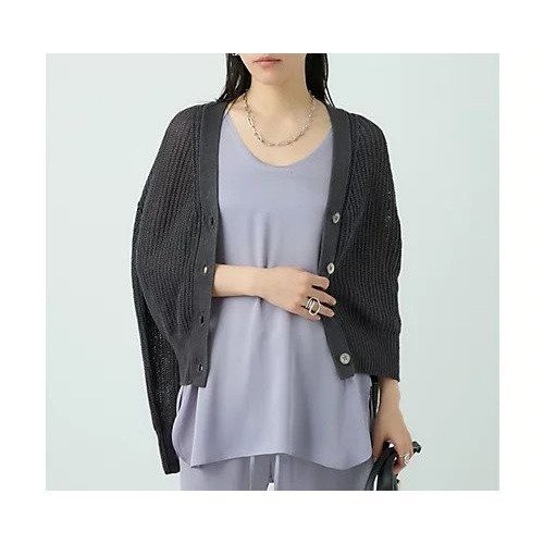 【カオス/Chaos】のリナリアリネンツイカーディガン インテリア・キッズ・メンズ・レディースファッション・服の通販 founy(ファニー) 　ファッション　Fashion　レディースファッション　WOMEN　トップス・カットソー　Tops/Tshirt　カーディガン　Cardigans　2025年　2025　2025春夏・S/S　Ss,Spring/Summer,2025　おすすめ　Recommend　人気　Popularity　夏　Summer　畦　Ridge　秋　Autumn/Fall　チャコール|ID: prp329100004521077 ipo3291000000031974303