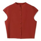 【アモーメント/AMOMENTO】のWHOLEGARMENT CAP SLEEVE CARDIGAN RED|ID: prp329100004521078 ipo3291000000035314477