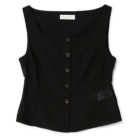 【アモーメント/AMOMENTO】 SHEER SCOOP NECK TWO WAY VEST人気、トレンドファッション・服の通販 founy(ファニー) ファッション Fashion レディースファッション WOMEN アウター Coat Outerwear トップス・カットソー Tops/Tshirt ベスト/ジレ Gilets/Vests 2025年 2025 2025春夏・S/S Ss,Spring/Summer,2025 シンプル Simple スクエア Square ベスト Vest |ID:prp329100004521079