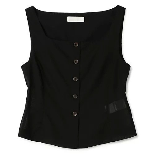 【アモーメント/AMOMENTO】のSHEER SCOOP NECK TWO WAY VEST 人気、トレンドファッション・服の通販 founy(ファニー) 　ファッション　Fashion　レディースファッション　WOMEN　アウター　Coat Outerwear　トップス・カットソー　Tops/Tshirt　ベスト/ジレ　Gilets/Vests　2025年　2025　2025春夏・S/S　Ss,Spring/Summer,2025　シンプル　Simple　スクエア　Square　ベスト　Vest　 other-1|ID: prp329100004521079 ipo3291000000031974313