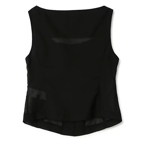 【アモーメント/AMOMENTO】のSHEER SCOOP NECK TWO WAY VEST 人気、トレンドファッション・服の通販 founy(ファニー) 　ファッション　Fashion　レディースファッション　WOMEN　アウター　Coat Outerwear　トップス・カットソー　Tops/Tshirt　ベスト/ジレ　Gilets/Vests　2025年　2025　2025春夏・S/S　Ss,Spring/Summer,2025　シンプル　Simple　スクエア　Square　ベスト　Vest　other-2|ID: prp329100004521079 ipo3291000000031974315