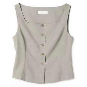【アモーメント/AMOMENTO】 SCOOP NECK TWO WAY VEST人気、トレンドファッション・服の通販 founy(ファニー) ファッション Fashion レディースファッション WOMEN アウター Coat Outerwear トップス・カットソー Tops/Tshirt ベスト/ジレ Gilets/Vests 2025年 2025 2025春夏・S/S Ss,Spring/Summer,2025 クラシカル Classical スクエア Square フロント Front ベスト Vest |ID:prp329100004521080