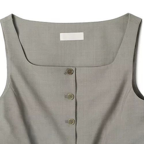 【アモーメント/AMOMENTO】のSCOOP NECK TWO WAY VEST 人気、トレンドファッション・服の通販 founy(ファニー) 　ファッション　Fashion　レディースファッション　WOMEN　アウター　Coat Outerwear　トップス・カットソー　Tops/Tshirt　ベスト/ジレ　Gilets/Vests　2025年　2025　2025春夏・S/S　Ss,Spring/Summer,2025　クラシカル　Classical　スクエア　Square　フロント　Front　ベスト　Vest　other-3|ID: prp329100004521080 ipo3291000000031974320
