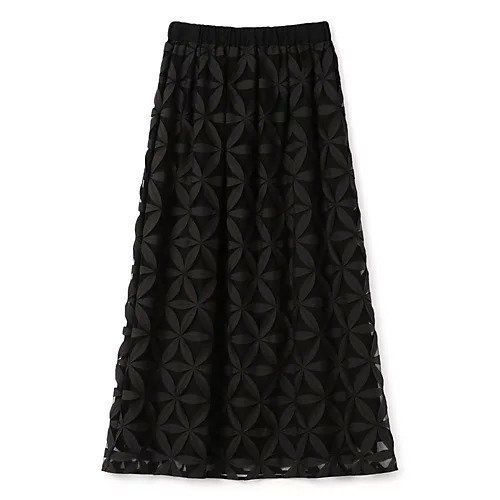 【プレインピープル/PLAIN PEOPLE】のレーザーカット刺繍スカート 人気、トレンドファッション・服の通販 founy(ファニー) 　ファッション　Fashion　レディースファッション　WOMEN　スカート　Skirt　ギャザー　Gather　シンプル　Simple　ドレス　Dress　ノースリーブ　No Sleeve　モダン　Modern　モチーフ　Motif　モノトーン　Monotone　 other-1|ID: prp329100004521082 ipo3291000000031974326