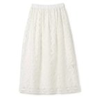 【プレインピープル/PLAIN PEOPLE】のレーザーカット刺繍スカート ホワイト|ID: prp329100004521082 ipo3291000000031974328