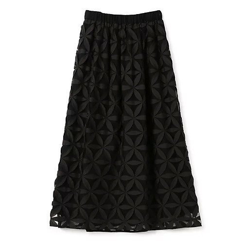 【プレインピープル/PLAIN PEOPLE】のレーザーカット刺繍スカート 人気、トレンドファッション・服の通販 founy(ファニー) 　ファッション　Fashion　レディースファッション　WOMEN　スカート　Skirt　ギャザー　Gather　シンプル　Simple　ドレス　Dress　ノースリーブ　No Sleeve　モダン　Modern　モチーフ　Motif　モノトーン　Monotone　other-2|ID: prp329100004521082 ipo3291000000031974329
