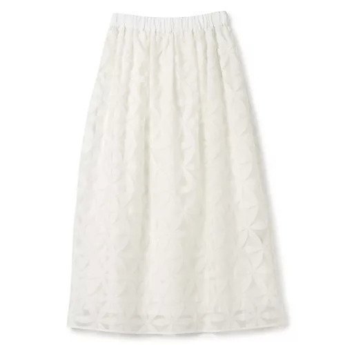 【プレインピープル/PLAIN PEOPLE】のレーザーカット刺繍スカート インテリア・キッズ・メンズ・レディースファッション・服の通販 founy(ファニー) ファッション Fashion レディースファッション Fashion for Women スカート Skirts ギャザー Gathered, Ruffled シンプル Simple, Minimal ドレス Dress, One-Piece ノースリーブ Sleeveless, No-Sleeve モダン Modern, Contemporary モチーフ Motif, Design Theme モノトーン Monotone, Black and White ホワイト|ID: prp329100004521082 ipo3291000000035165085