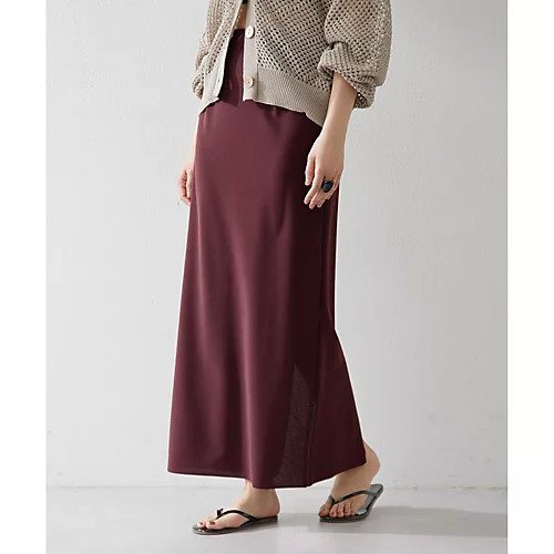 【ウィムガゼット/Whim Gazette】のパイルスカート インテリア・キッズ・メンズ・レディースファッション・服の通販 founy(ファニー) 　ファッション　Fashion　レディースファッション　WOMEN　スカート　Skirt　イタリア　Italy　シンプル　Simple　ストレッチ　Stretch　スリット　Slit　タンク　Tank　水着　Swimsuit　ロング　Long　2025年　2025　2025春夏・S/S　Ss,Spring/Summer,2025　ボルドー|ID: prp329100004521105 ipo3291000000031974486