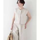 【ヒューマンウーマン/HUMAN WOMAN】のリネンボックスブラウス エクリュ|ID: prp329100004522214 ipo3291000000031986945