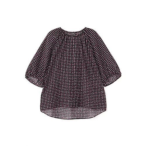 【ヒューマンウーマン/HUMAN WOMAN】のプリントギャザーブラウス 人気、トレンドファッション・服の通販 founy(ファニー) 　ファッション　Fashion　レディースファッション　WOMEN　トップス・カットソー　Tops/Tshirt　シャツ/ブラウス　Shirts/Blouses　おすすめ　Recommend　ギャザー　Gather　スタンダード　Standard　プリント　Print　other-3|ID: prp329100004522216 ipo3291000000031986962