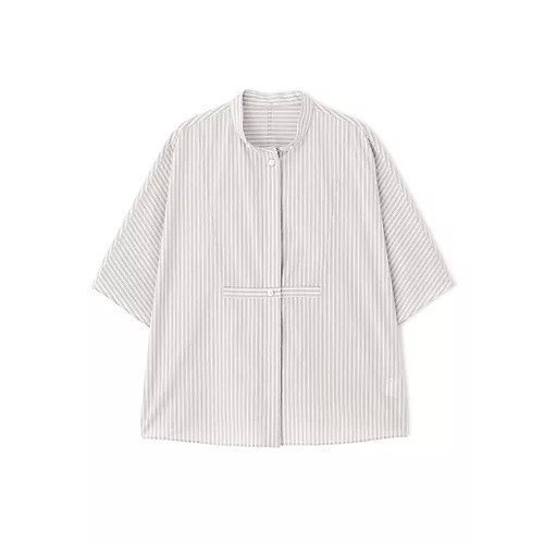 【ヒューマンウーマン/HUMAN WOMAN】のストライプローンカレンダードルマンボザムシャツ 人気、トレンドファッション・服の通販 founy(ファニー) 　ファッション　Fashion　レディースファッション　WOMEN　トップス・カットソー　Tops/Tshirt　シャツ/ブラウス　Shirts/Blouses　おすすめ　Recommend　スタンダード　Standard　ストライプ　Stripe　ボトム　Bottom　モノトーン　Monotone　other-2|ID: prp329100004522217 ipo3291000000031986976
