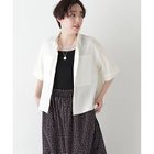 【ヒューマンウーマン/HUMAN WOMAN】のコットンリネンシャンブレーハーフスリーブボックスシャツ エクリュ|ID: prp329100004522219 ipo3291000000031986988