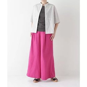 【ヒューマンウーマン/HUMAN WOMAN】 リネンタック入りバギーパンツ人気、トレンドファッション・服の通販 founy(ファニー) ファッション Fashion レディースファッション WOMEN パンツ Pants おすすめ Recommend キャンバス Canvas コンパクト Compact セットアップ Set Up ダブル Double リネン Linen リラックス Relax |ID:prp329100004522229