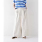 【ヒューマンウーマン/HUMAN WOMAN】のリネンタック入りバギーパンツ エクリュ|ID: prp329100004522229 ipo3291000000031987055