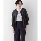 【ヒューマンウーマン/HUMAN WOMAN】のシアータフタユーティリティノーカラージャケット 人気、トレンドファッション・服の通販 founy(ファニー) ファッション Fashion レディースファッション WOMEN アウター Coat Outerwear ジャケット Jackets ノーカラージャケット No Collar Leather Jackets おすすめ Recommend ウェーブ Wave スタンダード Standard バランス Balance ボトム Bottom 羽織 Haori thumbnail スミクロ|ID: prp329100004522245 ipo3291000000031987191