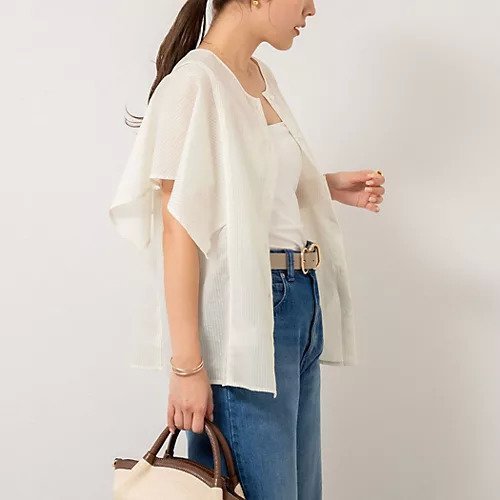 【ノーリーズ/NOLLEY'S】の袖フリル2WAYブラウス 人気、トレンドファッション・服の通販 founy(ファニー) 　ファッション　Fashion　レディースファッション　WOMEN　トップス・カットソー　Tops/Tshirt　シャツ/ブラウス　Shirts/Blouses　2025年　2025　2025春夏・S/S　Ss,Spring/Summer,2025　ストライプ　Stripe　フリル　Frills　ボトム　Bottom　other-3|ID: prp329100004522313 ipo3291000000031988082
