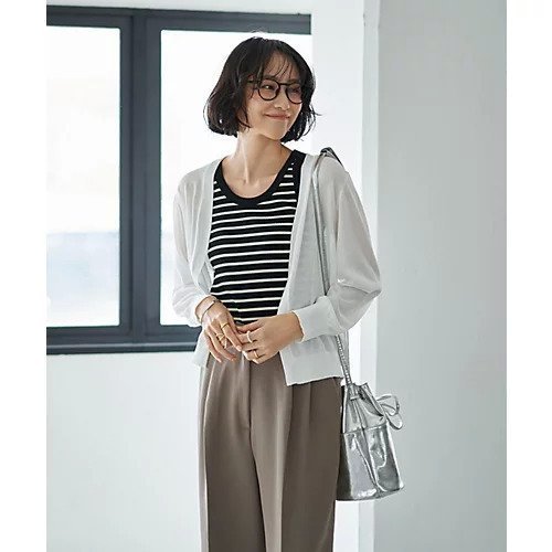 【スタイルデリ/STYLE DELI】の【ウエスト丈】シアーサマーカーディガンC インテリア・キッズ・メンズ・レディースファッション・服の通販 founy(ファニー) 　ファッション　Fashion　レディースファッション　WOMEN　トップス・カットソー　Tops/Tshirt　カーディガン　Cardigans　イエロー　Yellow　カーディガン　Cardigan　ギャザー　Gather　軽量　Lightweight　サロペット　Overalls　シアー　Sheer　シンプル　Simple　スリット　Slit　トッパー　Topper　定番　Standard　ノースリーブ　No Sleeve　人気　Popularity　長袖　Long Sleeve　フレア　Flare　ボレロ　Bolero　ポケット　Pocket　ポーチ　Pouch　半袖　Short Sleeve　ワイド　Wide　夏　Summer　エレガント 上品　Elegant　ホワイト|ID: prp329100004522318 ipo3291000000031988138