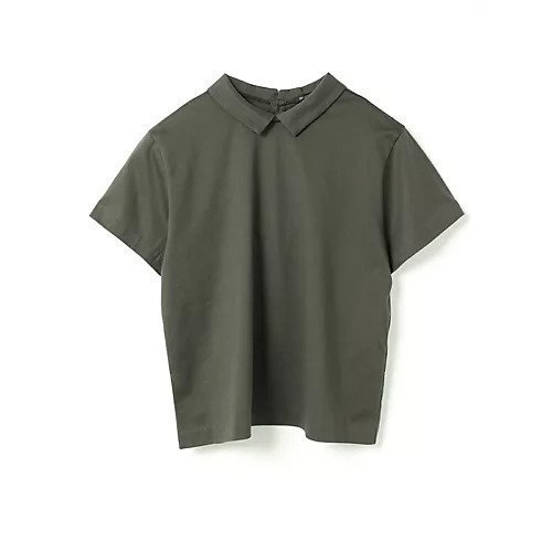 【ミズイロ インド/mizuiro ind】の襟付きTシャツ インテリア・キッズ・メンズ・レディースファッション・服の通販 founy(ファニー) 　ファッション　Fashion　レディースファッション　WOMEN　トップス・カットソー　Tops/Tshirt　シャツ/ブラウス　Shirts/Blouses　ロング / Tシャツ　T-Shirts　コンパクト　Compact　ベスト　Vest　ベーシック　Basic　チャコールグレー|ID: prp329100004523585 ipo3291000000031998880