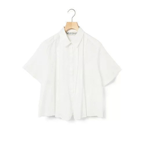 【ミディウミ/MidiUmi】のタックショートシャツ 人気、トレンドファッション・服の通販 founy(ファニー) 　ファッション　Fashion　レディースファッション　WOMEN　トップス・カットソー　Tops/Tshirt　シャツ/ブラウス　Shirts/Blouses　フロント　Front　リネン　Linen　今季　This Season　再入荷　Restock/Back In Stock/Re Arrival　夏　Summer　定番　Standard　other-2|ID: prp329100004523588 ipo3291000000031998900