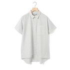【ミディウミ/MidiUmi】のハーフスリーブ柄ワイドロングシャツ ブラック|ID: prp329100004523590 ipo3291000000031998911