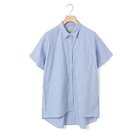 【ミディウミ/MidiUmi】のハーフスリーブ柄ワイドロングシャツ ライトブルー|ID: prp329100004523590 ipo3291000000031998915