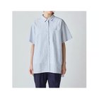 【ミディウミ/MidiUmi】のハーフスリーブ柄ワイドロングシャツ ブルー|ID: prp329100004523590 ipo3291000000031998917
