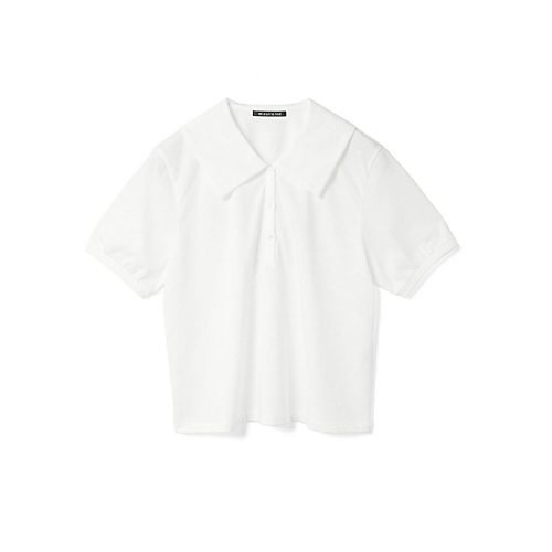 【ミズイロ インド/mizuiro ind】のワイドカラーポロシャツ インテリア・キッズ・メンズ・レディースファッション・服の通販 founy(ファニー) 　ファッション　Fashion　レディースファッション　WOMEN　トップス・カットソー　Tops/Tshirt　シャツ/ブラウス　Shirts/Blouses　ポロシャツ　Polo Shirts　カットソー　Cut And Sew　プレミアム　Premium　ベーシック　Basic　ポロシャツ　Polo Shirt　ワイド　Wide　夏　Summer　オフホワイト|ID: prp329100004523592 ipo3291000000031998933