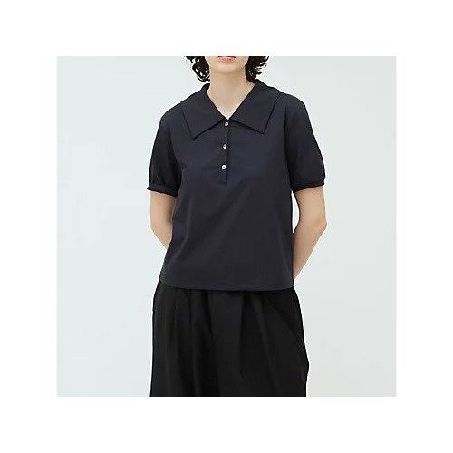 【ミズイロ インド/mizuiro ind】のワイドカラーポロシャツ 人気、トレンドファッション・服の通販 founy(ファニー) 　ファッション　Fashion　レディースファッション　WOMEN　トップス・カットソー　Tops/Tshirt　シャツ/ブラウス　Shirts/Blouses　ポロシャツ　Polo Shirts　カットソー　Cut And Sew　プレミアム　Premium　ベーシック　Basic　ポロシャツ　Polo Shirt　ワイド　Wide　夏　Summer　other-2|ID: prp329100004523592 ipo3291000000031998939