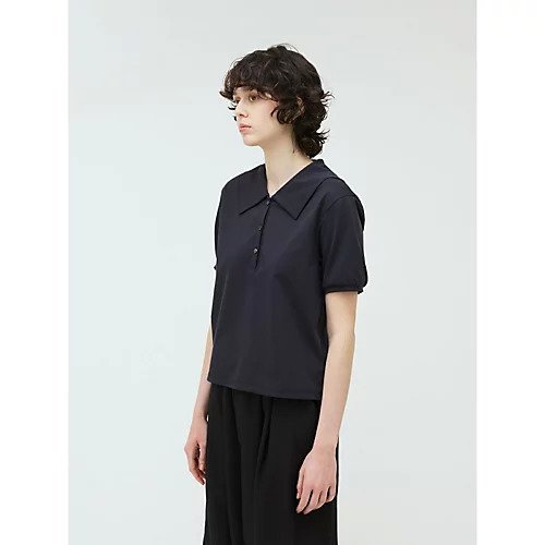 【ミズイロ インド/mizuiro ind】のワイドカラーポロシャツ 人気、トレンドファッション・服の通販 founy(ファニー) 　ファッション　Fashion　レディースファッション　WOMEN　トップス・カットソー　Tops/Tshirt　シャツ/ブラウス　Shirts/Blouses　ポロシャツ　Polo Shirts　カットソー　Cut And Sew　プレミアム　Premium　ベーシック　Basic　ポロシャツ　Polo Shirt　ワイド　Wide　夏　Summer　other-3|ID: prp329100004523592 ipo3291000000031998941