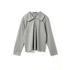 【ミズイロ インド/mizuiro ind】のワイドカラーポロシャツ グレー|ID: prp329100004523592 ipo3291000000036282334