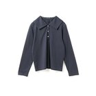 【ミズイロ インド/mizuiro ind】のワイドカラーポロシャツ ネイビー|ID: prp329100004523592 ipo3291000000036282338