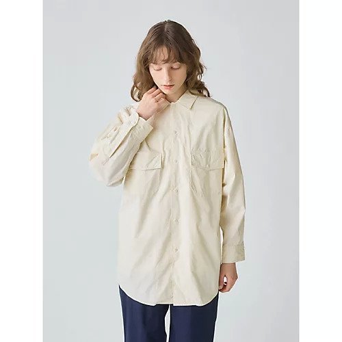【ミディウミ/MidiUmi】のSOIL ワークシャツ インテリア・キッズ・メンズ・レディースファッション・服の通販 founy(ファニー) 　ファッション　Fashion　レディースファッション　WOMEN　トップス・カットソー　Tops/Tshirt　シャツ/ブラウス　Shirts/Blouses　ジャケット　Jacket　ダンガリー　Dungarees　ビッグ　Big　ベーシック　Basic　ポケット　Pocket　ワーク　Work　アイボリー|ID: prp329100004523603 ipo3291000000031998997