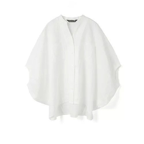 【ミズイロ インド/mizuiro ind】のリネンスタンドカラーコクーンシャツ インテリア・キッズ・メンズ・レディースファッション・服の通販 founy(ファニー) 　ファッション　Fashion　レディースファッション　WOMEN　トップス・カットソー　Tops/Tshirt　シャツ/ブラウス　Shirts/Blouses　スタンド　Stand　ベーシック　Basic　ポケット　Pocket　リネン　Linen　人気　Popularity　今季　This Season　再入荷　Restock/Back In Stock/Re Arrival　オフホワイト|ID: prp329100004523612 ipo3291000000031999045