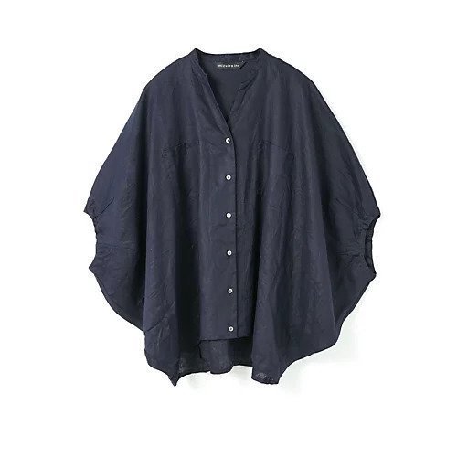 【ミズイロ インド/mizuiro ind】のリネンスタンドカラーコクーンシャツ インテリア・キッズ・メンズ・レディースファッション・服の通販 founy(ファニー) 　ファッション　Fashion　レディースファッション　WOMEN　トップス・カットソー　Tops/Tshirt　シャツ/ブラウス　Shirts/Blouses　スタンド　Stand　ベーシック　Basic　ポケット　Pocket　リネン　Linen　人気　Popularity　今季　This Season　再入荷　Restock/Back In Stock/Re Arrival　チャコールグレー|ID: prp329100004523612 ipo3291000000031999047