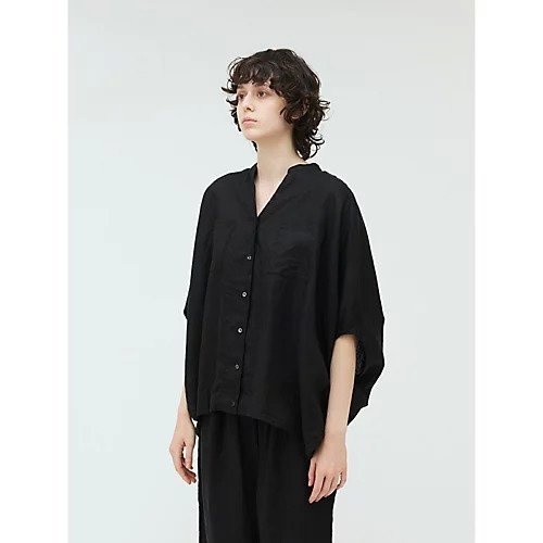 【ミズイロ インド/mizuiro ind】のリネンスタンドカラーコクーンシャツ 人気、トレンドファッション・服の通販 founy(ファニー) 　ファッション　Fashion　レディースファッション　WOMEN　トップス・カットソー　Tops/Tshirt　シャツ/ブラウス　Shirts/Blouses　スタンド　Stand　ベーシック　Basic　ポケット　Pocket　リネン　Linen　人気　Popularity　今季　This Season　再入荷　Restock/Back In Stock/Re Arrival　other-3|ID: prp329100004523612 ipo3291000000031999051