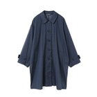 【ミズイロ インド/mizuiro ind】のシアーステンカラーロングシャツ ネイビー|ID: prp329100004523614 ipo3291000000031999064