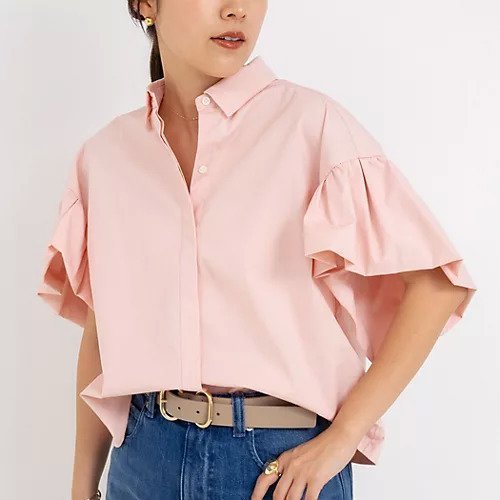 【ノーリーズ/NOLLEY'S】のラッフルスリーブブラウス インテリア・キッズ・メンズ・レディースファッション・服の通販 founy(ファニー) 　ファッション　Fashion　レディースファッション　WOMEN　トップス・カットソー　Tops/Tshirt　シャツ/ブラウス　Shirts/Blouses　2025年　2025　2025春夏・S/S　Ss,Spring/Summer,2025　ボトム　Bottom　ベビーピンク|ID: prp329100004523624 ipo3291000000031999127