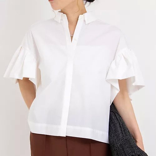 【ノーリーズ/NOLLEY'S】のラッフルスリーブブラウス 人気、トレンドファッション・服の通販 founy(ファニー) 　ファッション　Fashion　レディースファッション　WOMEN　トップス・カットソー　Tops/Tshirt　シャツ/ブラウス　Shirts/Blouses　2025年　2025　2025春夏・S/S　Ss,Spring/Summer,2025　ボトム　Bottom　other-3|ID: prp329100004523624 ipo3291000000031999131