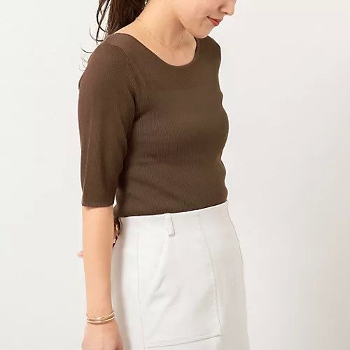 【ノーリーズ/NOLLEY'S】の《手洗い可能》ベーシック半袖ニット インテリア・キッズ・メンズ・レディースファッション・服の通販 founy(ファニー) 　ファッション　Fashion　レディースファッション　WOMEN　トップス・カットソー　Tops/Tshirt　ニット　Knit Tops　2025年　2025　2025春夏・S/S　Ss,Spring/Summer,2025　おすすめ　Recommend　コンパクト　Compact　サマー　Summer　シンプル　Simple　ベーシック　Basic　ビジネス 仕事 通勤　Business　半袖　Short Sleeve　ブラウン|ID: prp329100004523630 ipo3291000000031999171