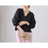 【ノーリーズ/NOLLEY'S】の《手洗い可能》袖フラワー刺繍生地Vネックカーディガン 人気、トレンドファッション・服の通販 founy(ファニー) ファッション Fashion レディースファッション WOMEN トップス・カットソー Tops/Tshirt カーディガン Cardigans Vネック V-Neck 2025年 2025 2025春夏・S/S Ss,Spring/Summer,2025 カーディガン Cardigan シアー Sheer ショート Short ストレッチ Stretch バランス Balance フラワー Flower ボタニカル Botanical 夏 Summer 春 Spring 羽織 Haori |ID:prp329100004523636