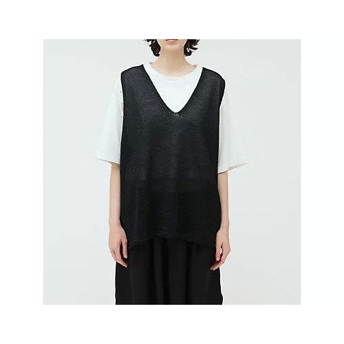 【ミズイロ インド/mizuiro ind】のワイドVネックベスト インテリア・キッズ・メンズ・レディースファッション・服の通販 founy(ファニー) 　ファッション　Fashion　レディースファッション　WOMEN　アウター　Coat Outerwear　トップス・カットソー　Tops/Tshirt　ベスト/ジレ　Gilets/Vests　Vネック　V-Neck　インナー　Inner　ノースリーブ　No Sleeve　ベスト　Vest　ワイド　Wide　夏　Summer　春　Spring　S/S・春夏　Ss・Spring/Summer　ブラック|ID: prp329100004523638 ipo3291000000031999217